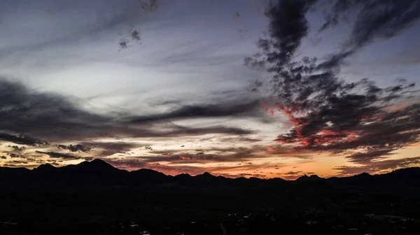 Aerial Drone Sunset Tubac Аризона — стоковое фото