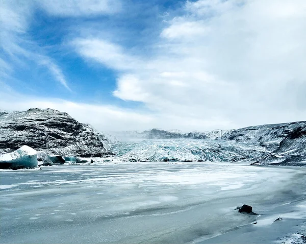 Мбаппе Потрясающие Пейзажи Исландии Идеальные Очистить Насладиться Мирными Моментами — стоковое фото