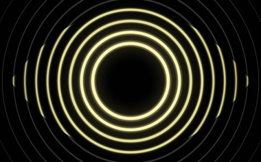 Neon parlayan çizgiler, sihirli enerji uzay ışığı konsepti, soyut arka plan duvar kağıdı tasarımı