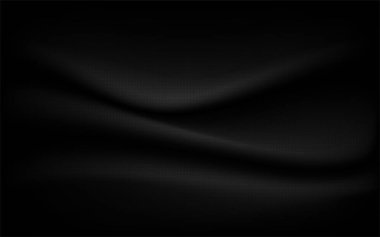 Siyah arka plan lüksü, dalgalarla özdeş doku, yumuşak odak siyahı.