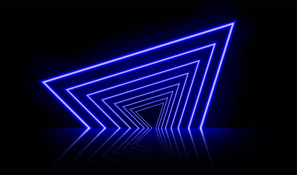 Neon Izzó Vonalak Mágikus Energia Tér Fény Koncepció Luxus Elvont — Stock Vector