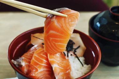 Sashimi, somon, Japon yemekleri