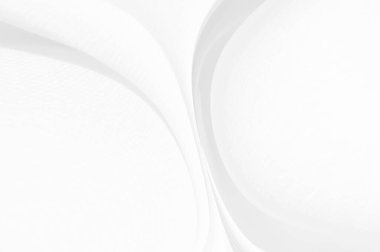 Beyaz kumaş arkaplan dalgalarla soyut, yumuşak arkaplan