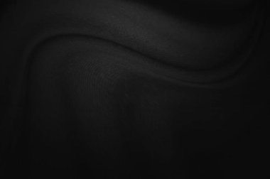 Siyah doku arkaplanı, dalgalarla soyut, yumuşak odak siyahı