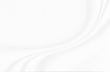 Beyaz kumaş arkaplan dalgalarla soyut, yumuşak arkaplan