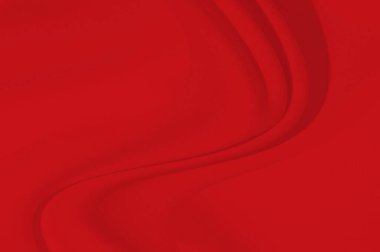 Kırmızı kumaş çarşaflar arka plan veya doku, dalgalarla soyut, yumuşak odak bezi ipeği kırmızı