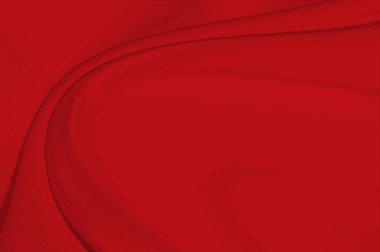 Kırmızı kumaş çarşaflar arka plan veya doku, dalgalarla soyut, yumuşak odak bezi ipeği kırmızı
