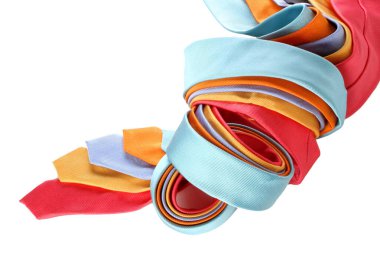 Bunlar renkli İtalyan erkek kravatları.