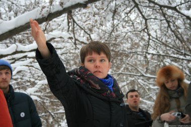 Khimki ormandaki Yevgenia Chirikova söyledim gazeteciler bu ekosistemi önemi hakkında