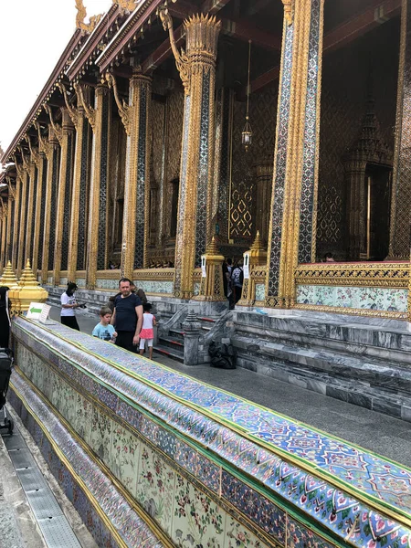 Bangkok Tajlandia Lutego 2020 Wielki Pałac Pałac Królewski Kompleks Świątyń — Zdjęcie stockowe