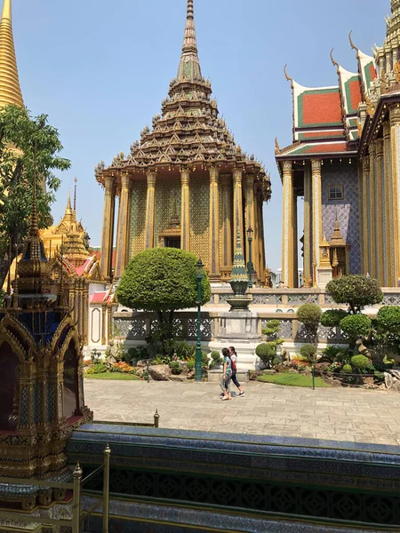 Bangkok Tajlandia Lutego 2020 Wielki Pałac Pałac Królewski Kompleks Świątyń — Zdjęcie stockowe