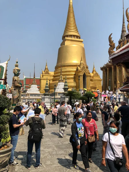 Bangkok Thailand Februar 2020 Großer Palast Der Königliche Palast Und — Stockfoto