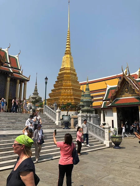 Bangkok Thailand Februar 2020 Großer Palast Der Königliche Palast Und — Stockfoto