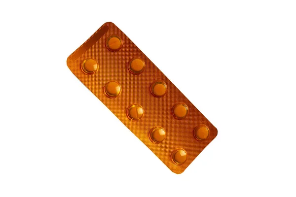 Tabletler Beyaz Arka Plana Kazınmış Ilaçlar Izole Edilmiş — Stok fotoğraf