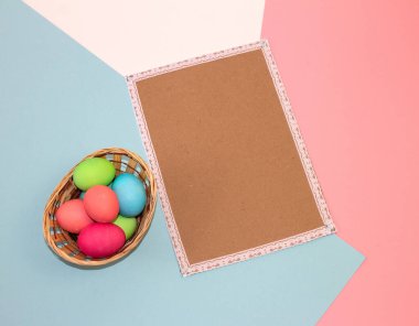 Paskalya, şablon, bayrak, kopyalama alanı için tatil kartı 