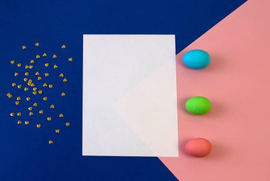 Paskalya, şablon, bayrak, kopyalama alanı için tatil kartı 