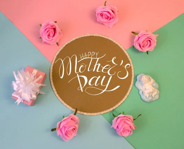 Card Banner Congratulations Template Mother Day — Stock Photo, Image