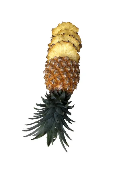 Foto Ananas Uno Sfondo Bianco Isolare Tagliare — Foto Stock