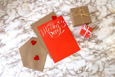 Kart, pankart, Anneler Günü için tebrik şablonu