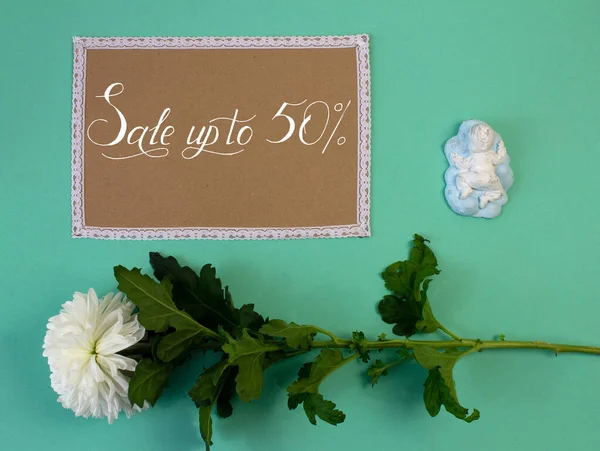 Kart, pankart, şablon Anneler Günü 'nde yüzde 50 indirim.