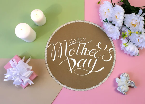 Card Banner Congratulations Template Mother Day — Stock Photo, Image