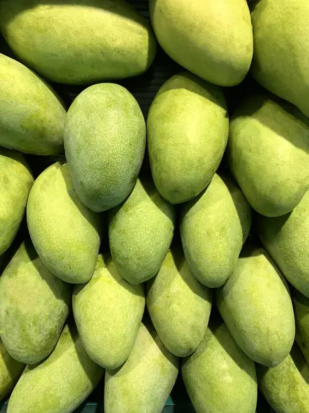 Foto Fruta Mango Tropical Mostrador Del Supermercado —  Fotos de Stock