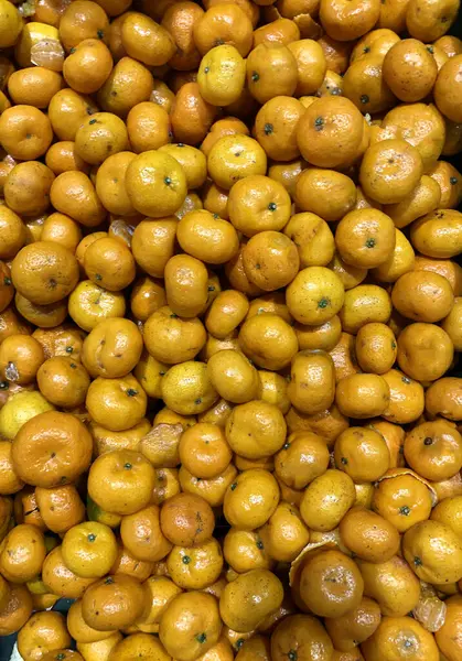 Foto Mandarina Mandarina Supermercado Contador — Foto de Stock