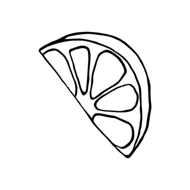 Yazdırma, yapıştırma defteri, kartpostal için beyaz arkaplan limon çizim vektör tasarım ögesi izole