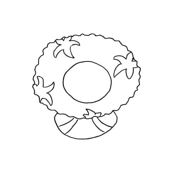 Ізольовані Білому Порцеляні Стокова Ілюстрація Вектор Креслення Рук Склад Елементів — стоковий вектор