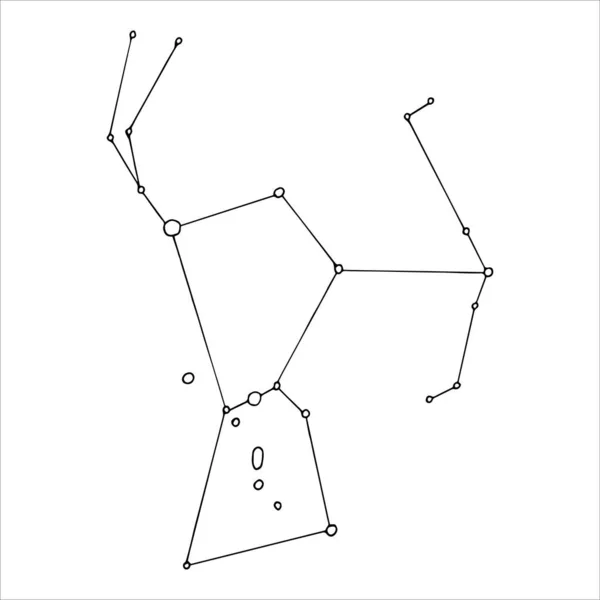 Orion Takımyıldızının Çizimi Vektör — Stok Vektör
