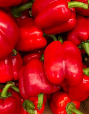 fotoğraf bir sürü biber süpermarket rafları