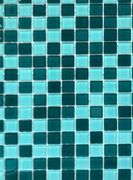 Fundo Textura Azulejos Azuis Mosaico — Fotografia de Stock