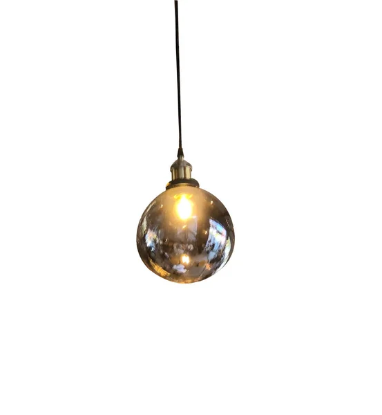Isolated White Shining Light Ball — Stock Photo, Image