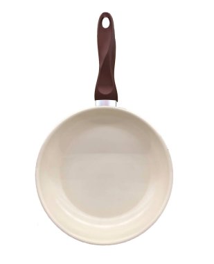 Beyaz arkaplanda izole edilmiş resim kızartma tavası