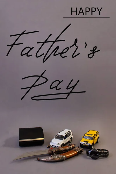 Blahopřání Šťastný Den Otců Banner — Stock fotografie