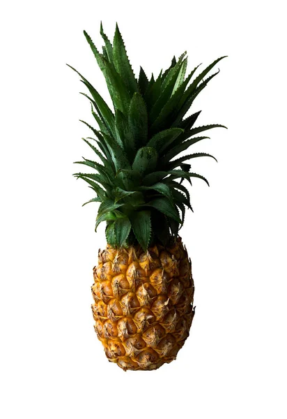 Foto Ananas Auf Weißem Hintergrund Isolieren Schneiden — Stockfoto