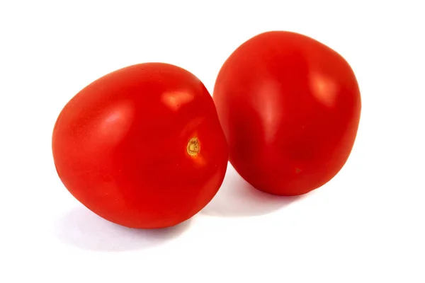 在白色背景番茄上分离 — 图库照片
