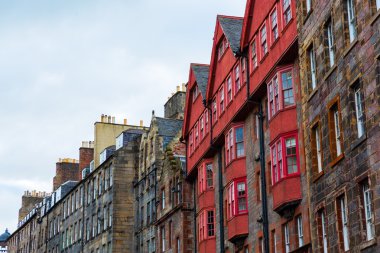 Edinburgh, İskoçya'daki bina sırası