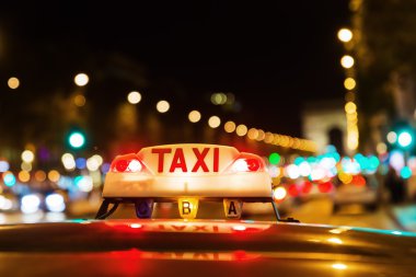 Parisli taksi Neon işareti