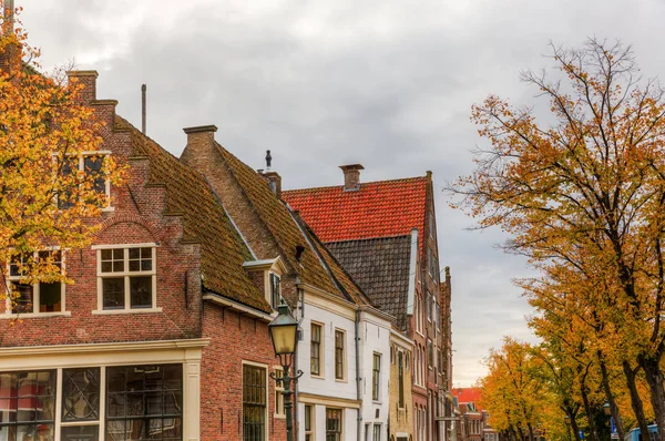 Historic buildings in the old town of Hoorn — Stock Photo, Image
