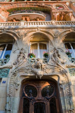 bir Art Nouveau Paris'te bina cephe