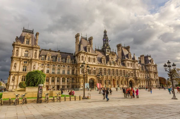 Hotel de ville w Paryż, Francja — Zdjęcie stockowe