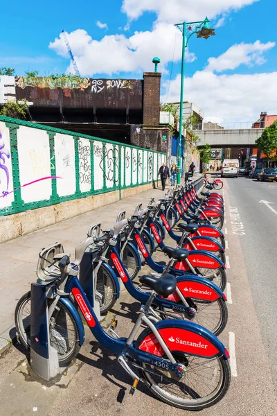 satır Santander döngüleri Shoreditch, Londra