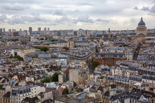 Vue aérienne sur la ville de Paris — Photo