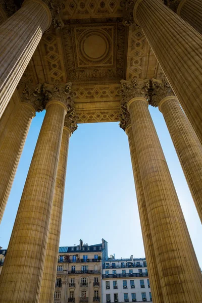 Dettaglio con colonne del Pantheon di Parigi — Foto Stock