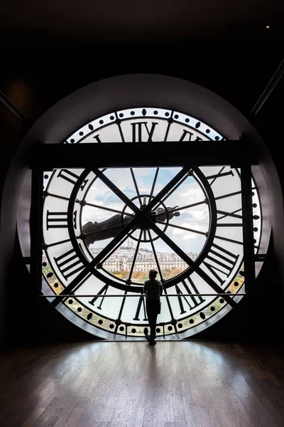 De reus klok van het Musee-dorsay in Parijs — Stockfoto