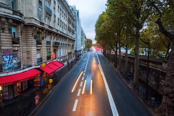 Avenue du President a Parigi al tramonto — Foto Stock