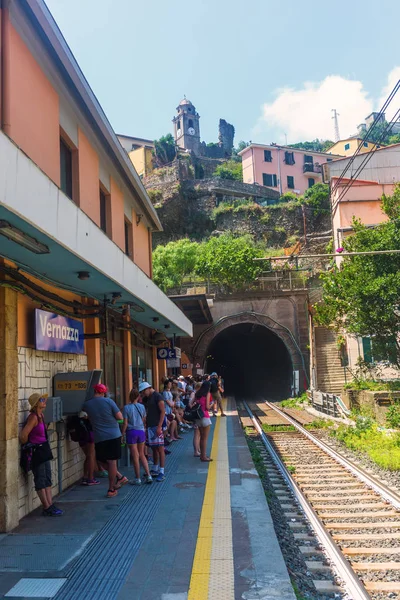 Train station in Vernazza, Cinque Terre, Italy — Stock Photo, Image