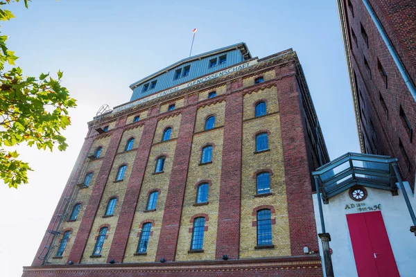 Historische Lagerhalle im Hafenbecken Münster, Deutschland — Stockfoto