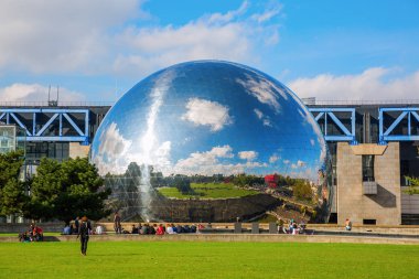 La Geode in the Parc de la Villette, Paris, France clipart